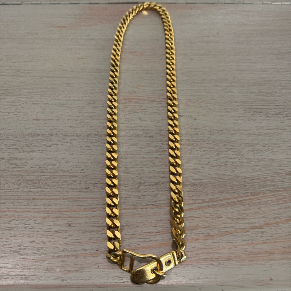 Vintage Cadoro‎ Gold Tone Heavy Chain Fashion Belt Statement Chunky Necklace